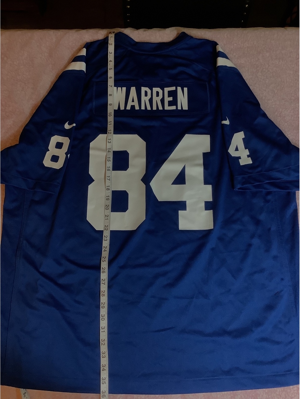 Nike NFL Indianapolis Colts #84 Warren 3XL Blue Jersey - Picture 4 of 4